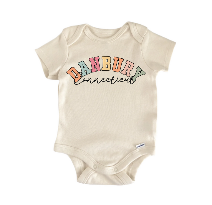 Danbury Connecticut - Baby Boy Girl Clothes  Bodysuit Funny Cute