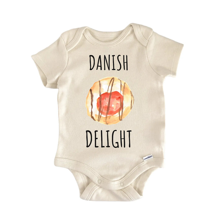 Danish Roll Pastry Bakery Fruit Jam Infant Gift Baby Bodysuit