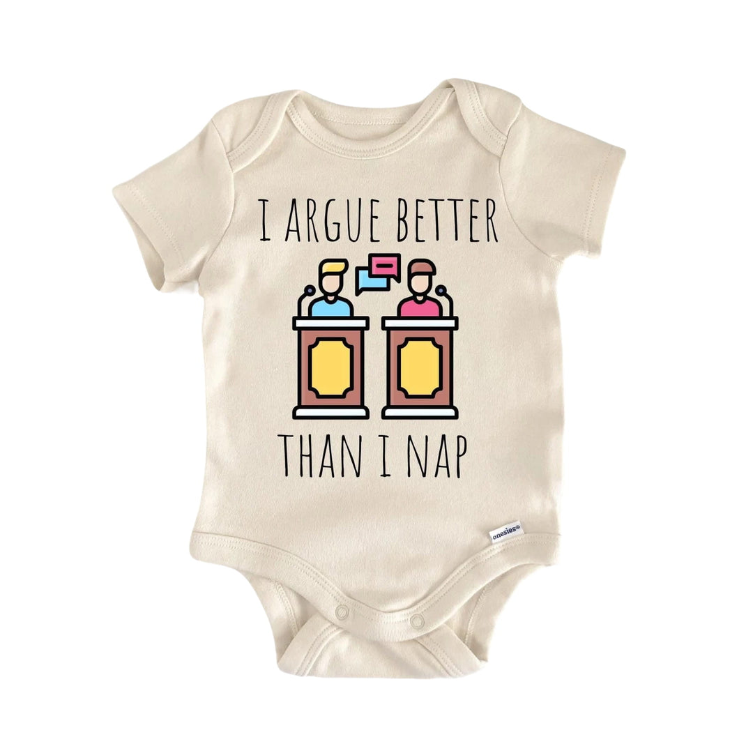 Debate Debator - Baby Boy Girl Clothes Infant Bodysuit Funny Cute  Funny Cute Onesie® | North Fork Forager LLC
