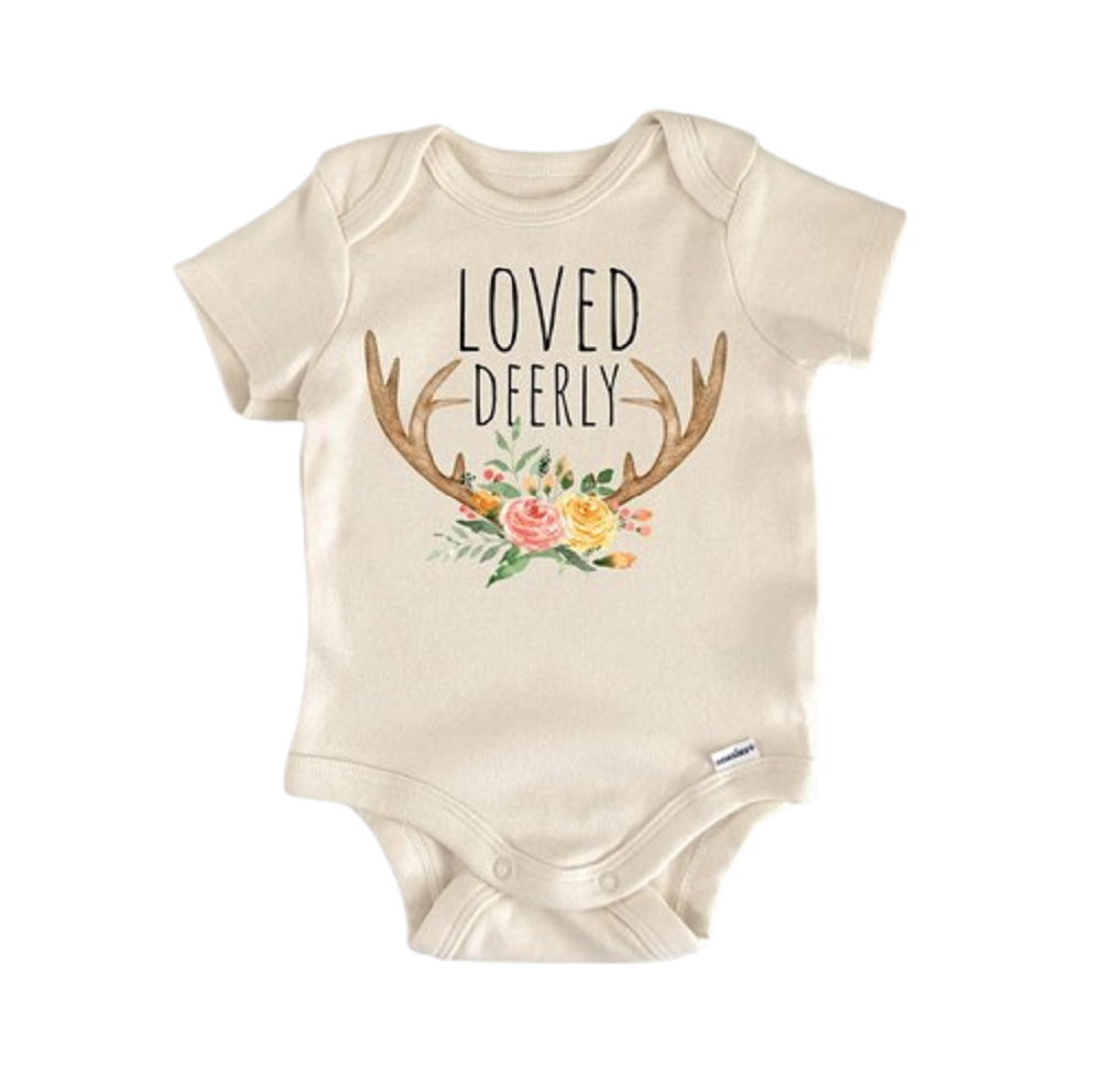 Deer Woodland Forrest Hunting - Baby Boy Girl Clothes Infant Bodysuit Funny Cute  Funny Cute Onesie® | North Fork Forager LLC
