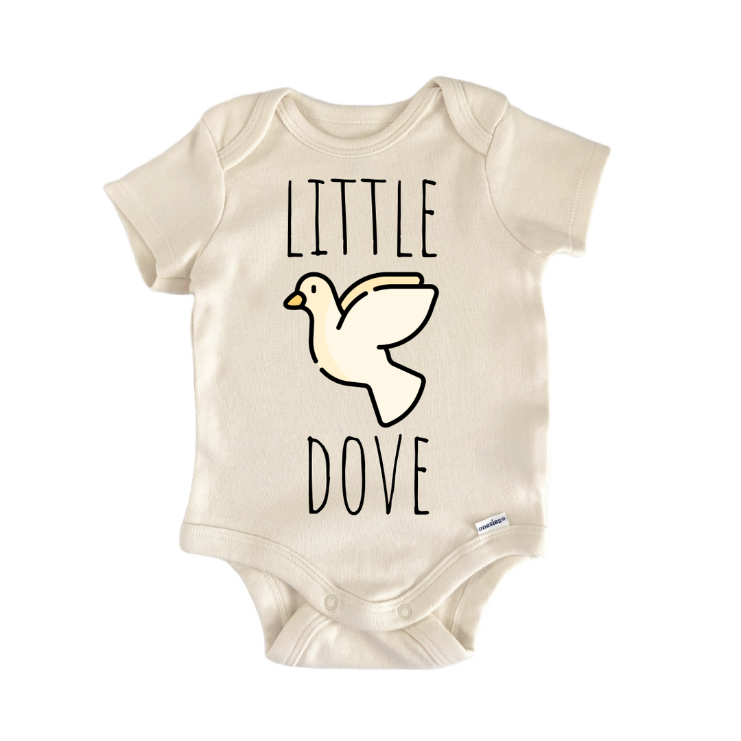 Little Dove Bird - Baby Bodysuit  Funny Cute Onesie® | North Fork Forager LLC