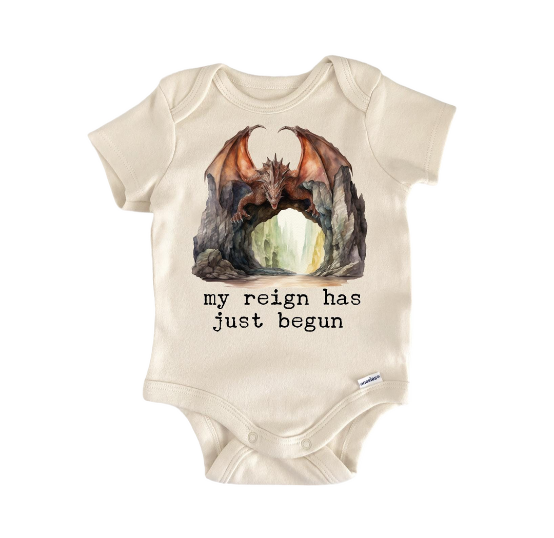 Dragon Tunnel Reign - Baby Boy Girl Clothes Infant Bodysuit Funny Cute Newborn  Funny Cute Onesie® | North Fork Forager LLC