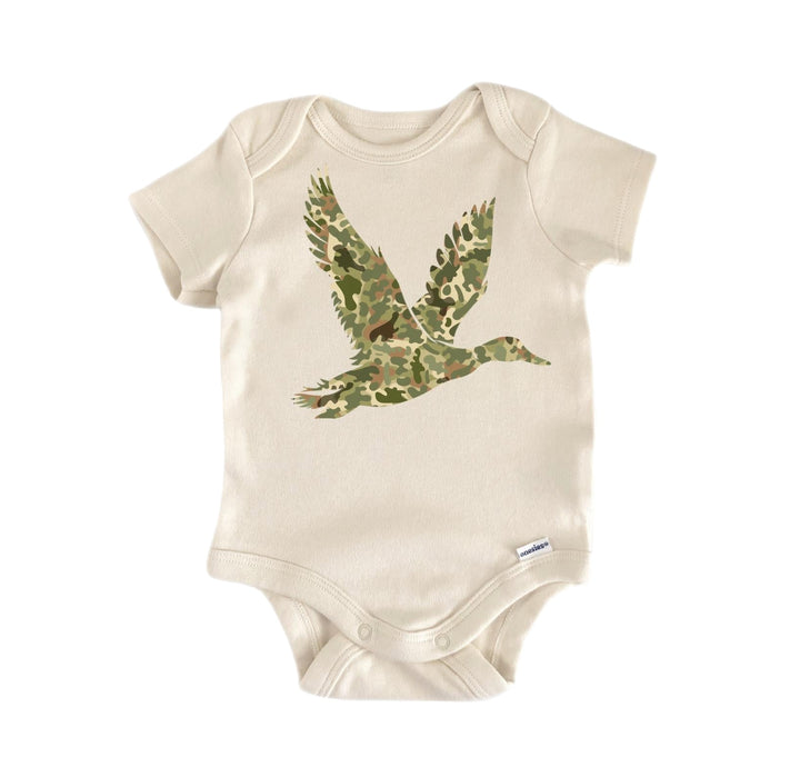 Duck Hunting Camo - Baby Boy Girl Clothes Infant Onesie® Funny Cute Newborn GS1  Funny Cute Onesie® | North Fork Forager LLC