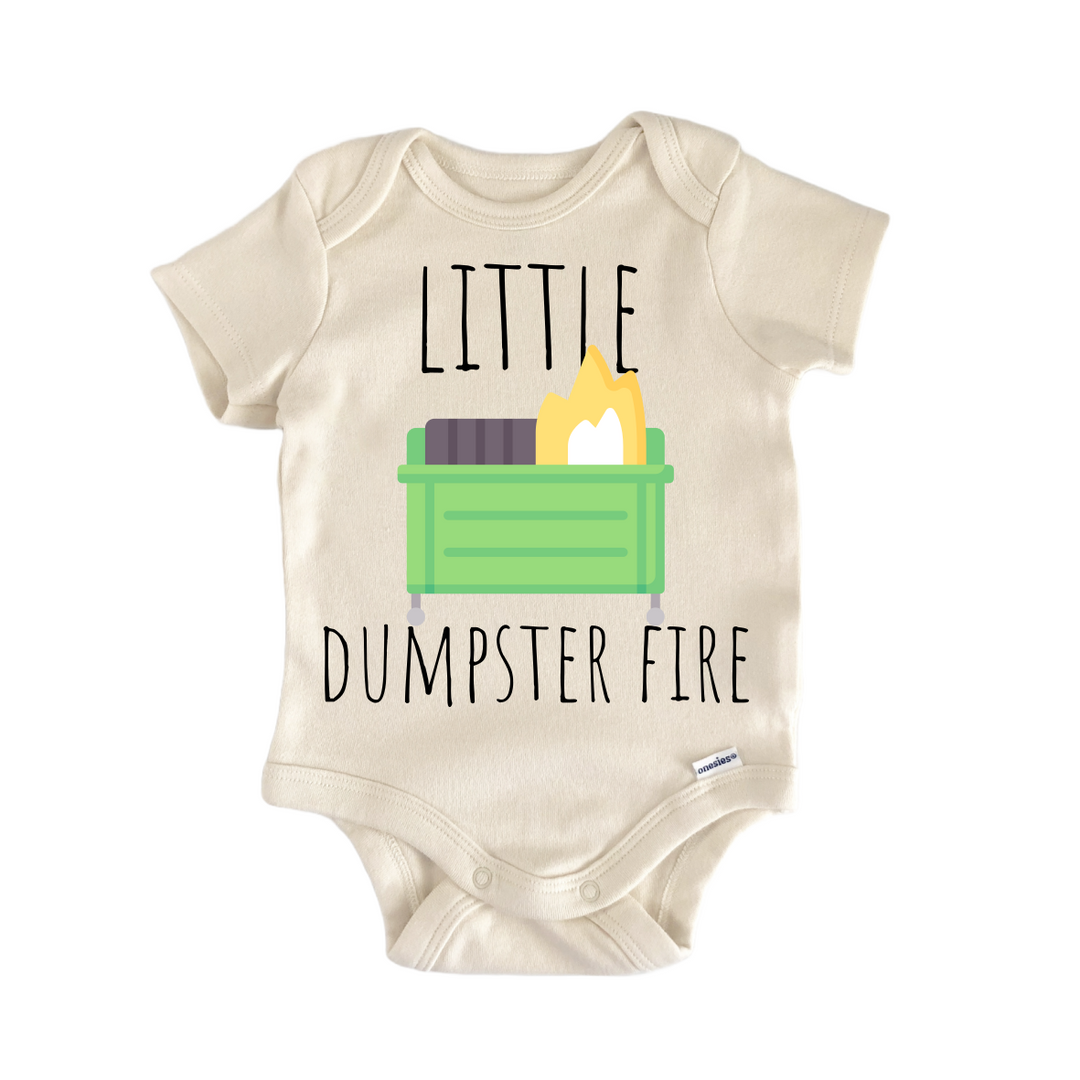 Dumpster Fire Meme - Baby Bodysuit  Funny Cute Onesie® | North Fork Forager LLC