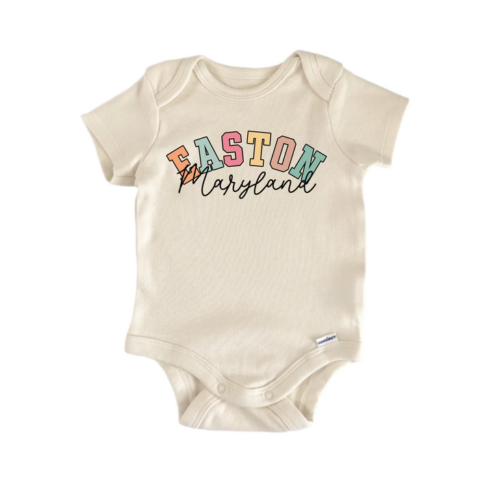 Easton Maryland - Baby Boy Girl Clothes  Bodysuit Funny Cute