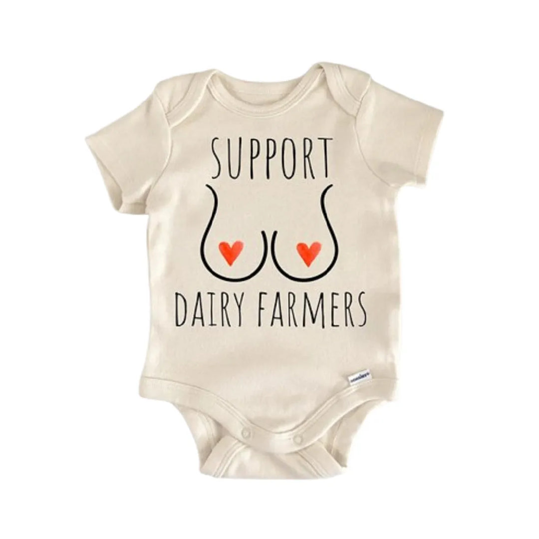 Eat Local Breastfed Milk - Baby Boy Girl Clothes Infant Onesie® Funny Cute Newborn GS1  Funny Cute Onesie® | North Fork Forager LLC