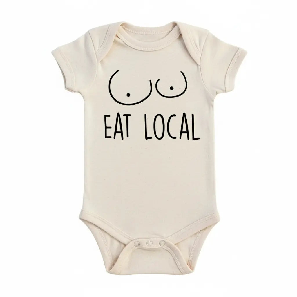 Eat Local - Baby Boy Girl Clothes Infant Bodysuit Funny Cute Newborn  Funny Cute Onesie® | North Fork Forager LLC