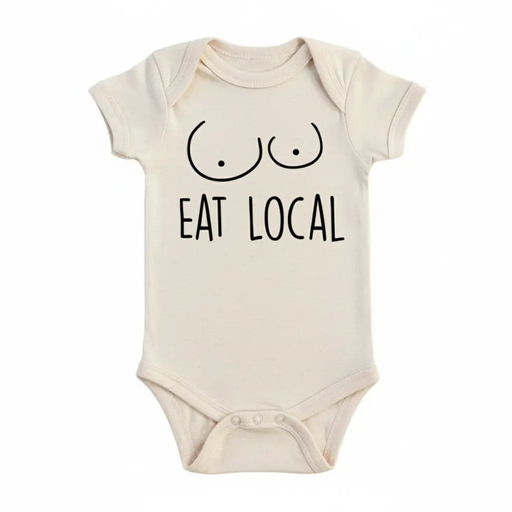 Eat Local - Baby Boy Girl Clothes Infant Bodysuit Funny Cute Newborn  Funny Cute Onesie® | North Fork Forager LLC