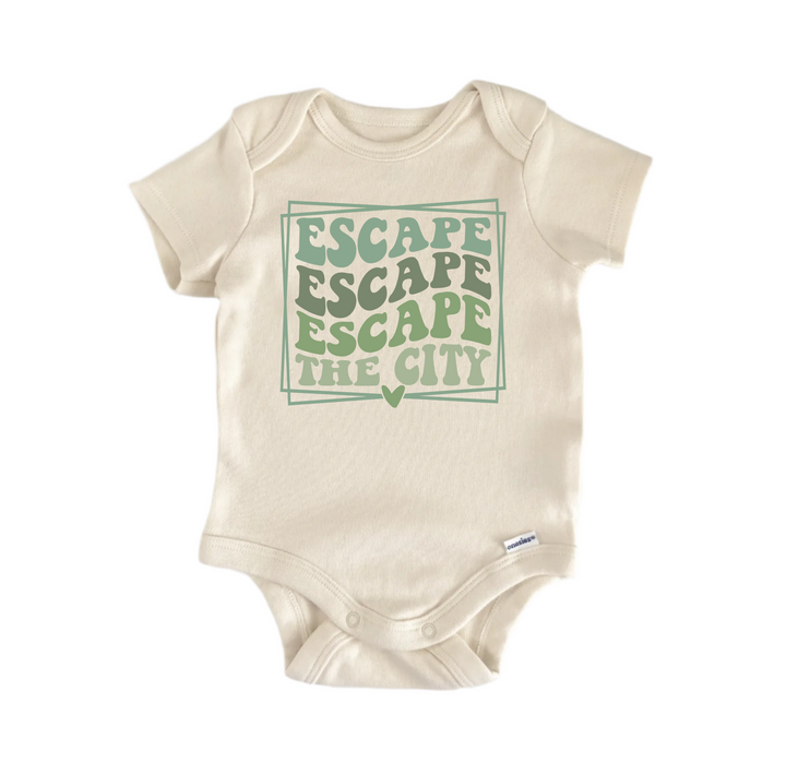 Escape the City Adventure -  Baby Boy Girl Clothes  Bodysuit Funny Cute