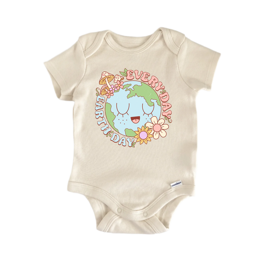 Everyday Earth Day -  Baby Boy Girl Clothes Infant Bodysuit Funny Cute Newborn  Funny Cute Onesie® | North Fork Forager LLC