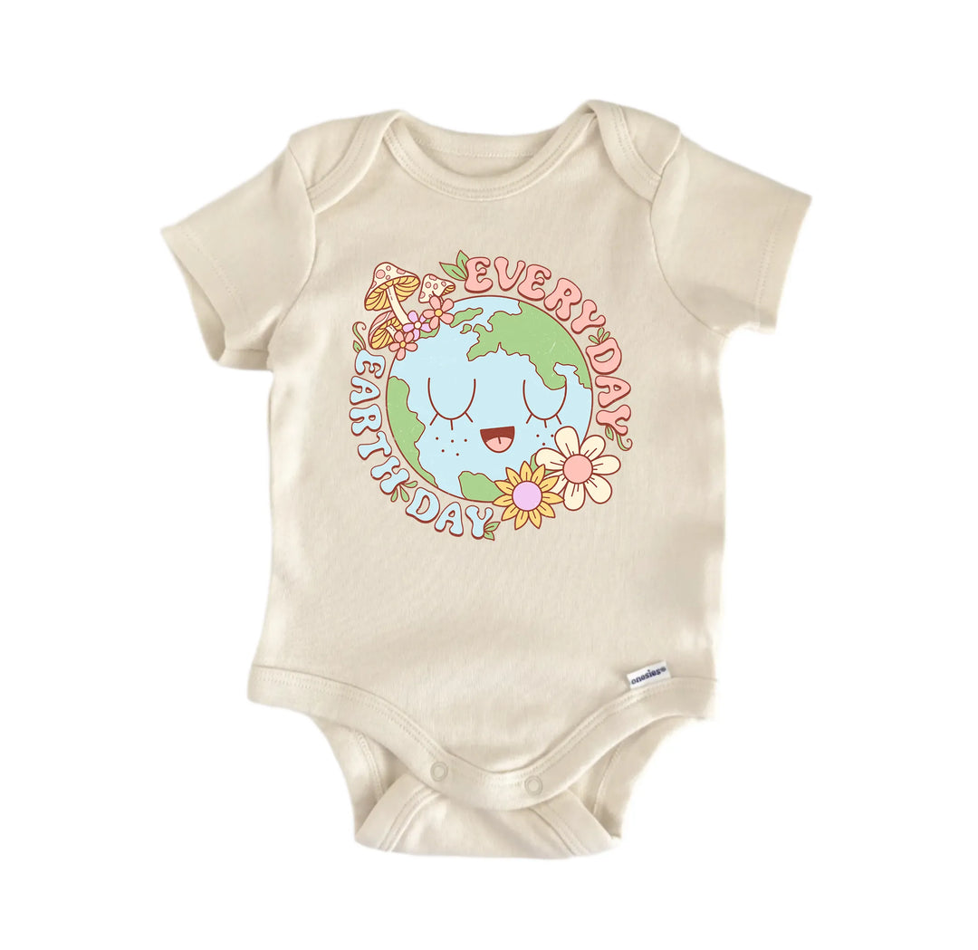 Everyday Earth Day -  Baby Boy Girl Clothes Infant Bodysuit Funny Cute Newborn  Funny Cute Onesie® | North Fork Forager LLC