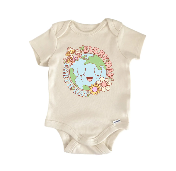 Everyday Earth Day -  Baby Boy Girl Clothes Infant Bodysuit Funny Cute Newborn  Funny Cute Onesie® | North Fork Forager LLC