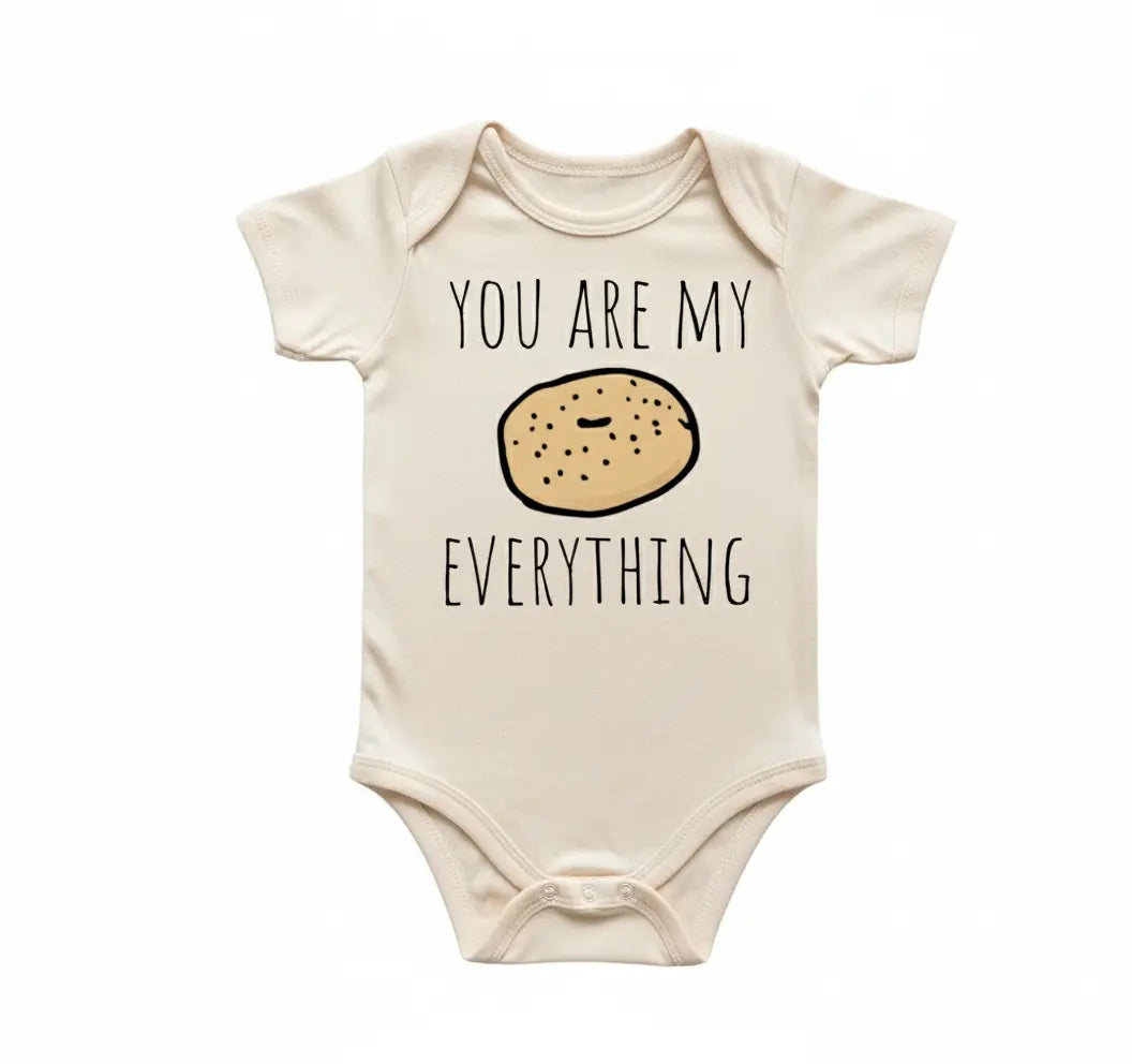Everything Bagel - Baby Boy Girl Clothes Infant Onesie® Funny Cute Newborn GS1  Funny Cute Onesie® | North Fork Forager LLC