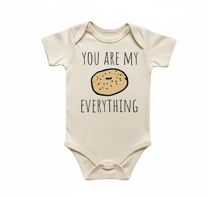 Everything Bagel - Baby Boy Girl Clothes Infant Bodysuit Funny Cute Newborn  Funny Cute Onesie® | North Fork Forager LLC