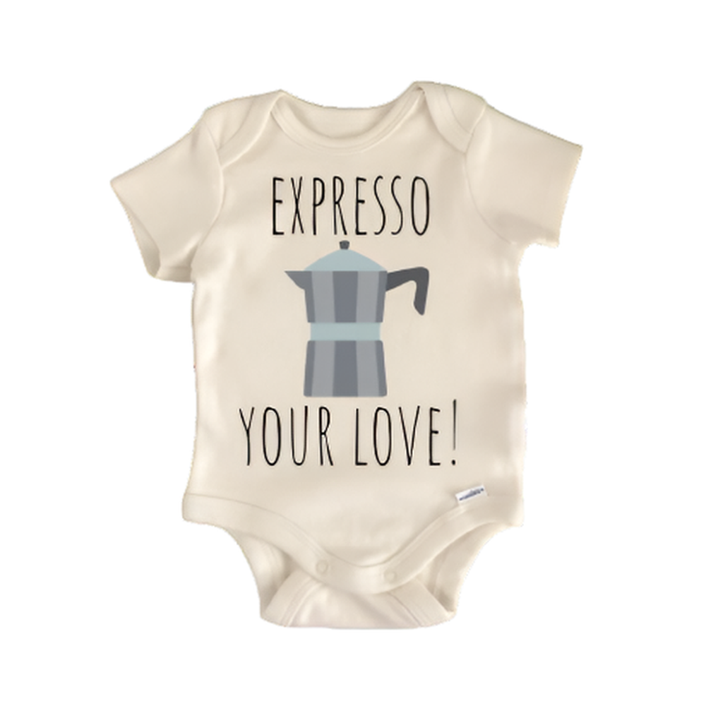 Expresso Coffee Bean - Baby Boy Girl Clothes Infant Bodysuit Funny Cute Newborn  Funny Cute Onesie® | North Fork Forager LLC