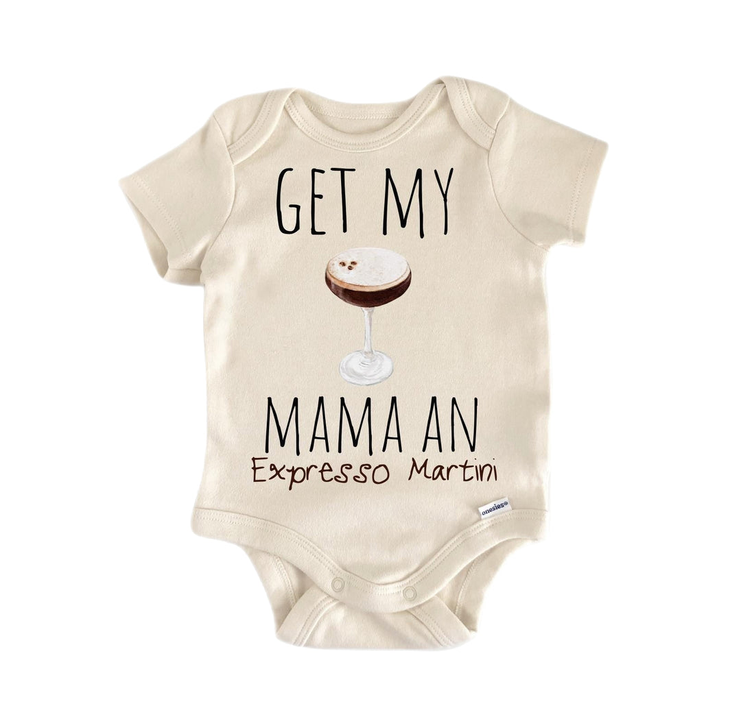 Expresso Martini Cocktail - Baby Boy Girl Clothes Infant Bodysuit Funny Cute Newborn  Funny Cute Onesie® | North Fork Forager LLC