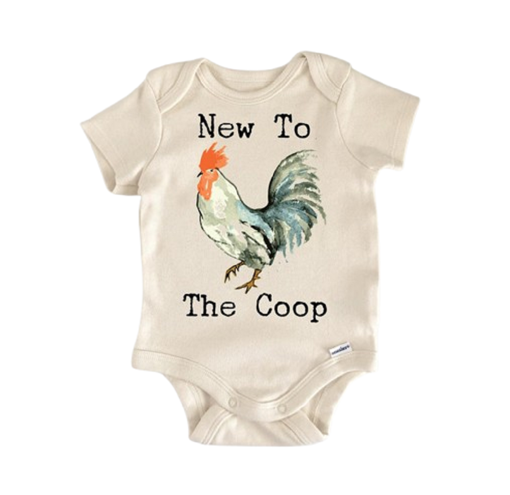 Farm Barn Chicken Rooster - Baby Boy Girl Clothes Infant Bodysuit Funny Cute Newborn  Funny Cute Onesie® | North Fork Forager LLC