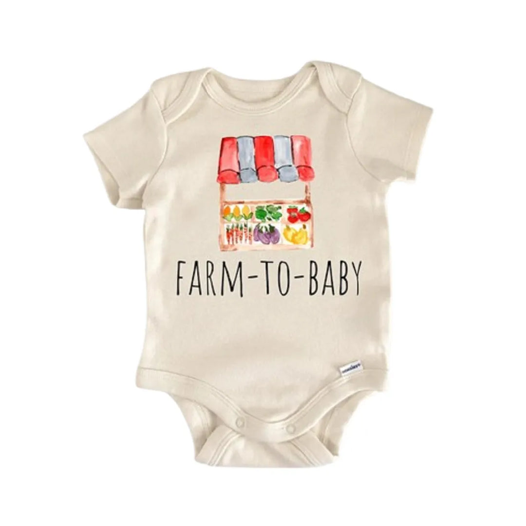 Farm Stand Farmer Vegetables Fruit - Baby Boy Girl Clothes Infant Onesie® Funny  Cute Newborn GS1 BBY  Funny Cute Onesie® | North Fork Forager LLC