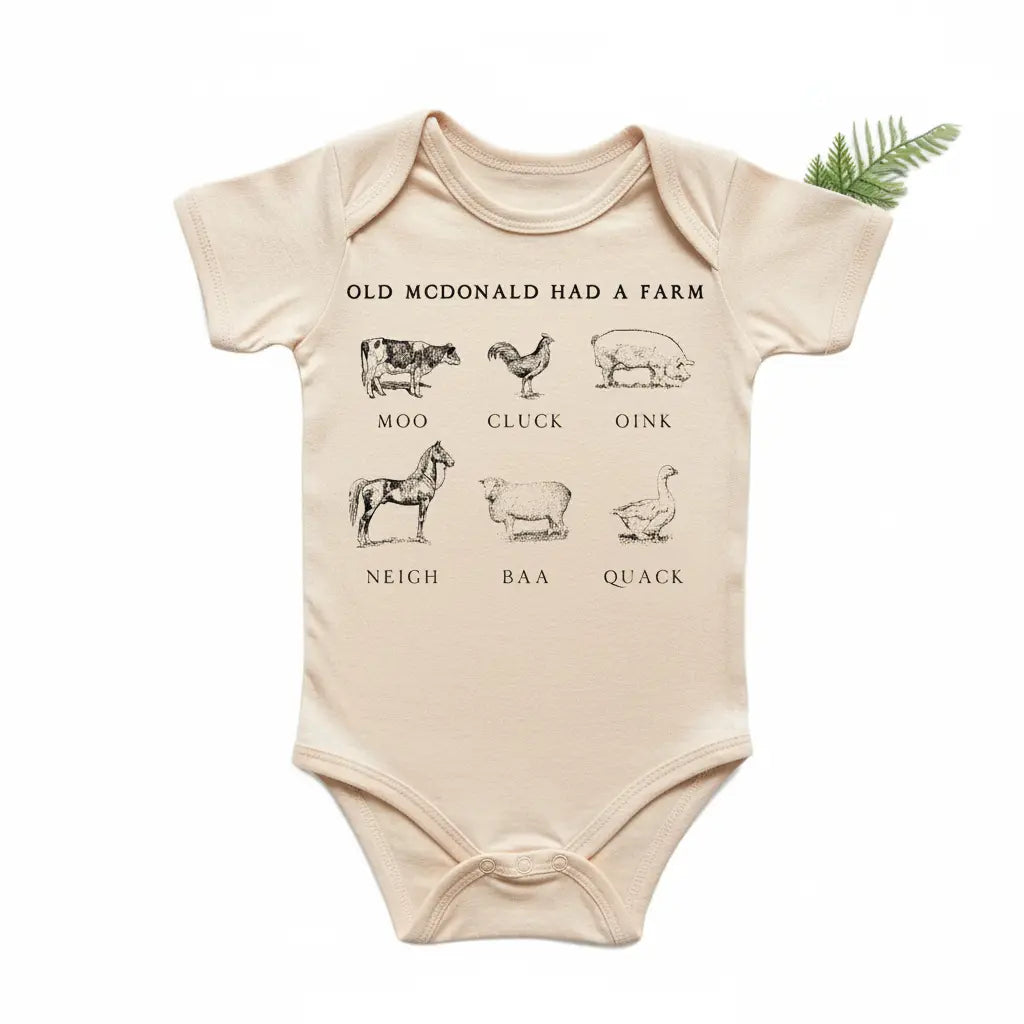 Farm Tractor Animal - Baby Boy Girl Clothes Infant Bodysuit Funny Cute Newborn  Funny Cute Onesie® | North Fork Forager LLC