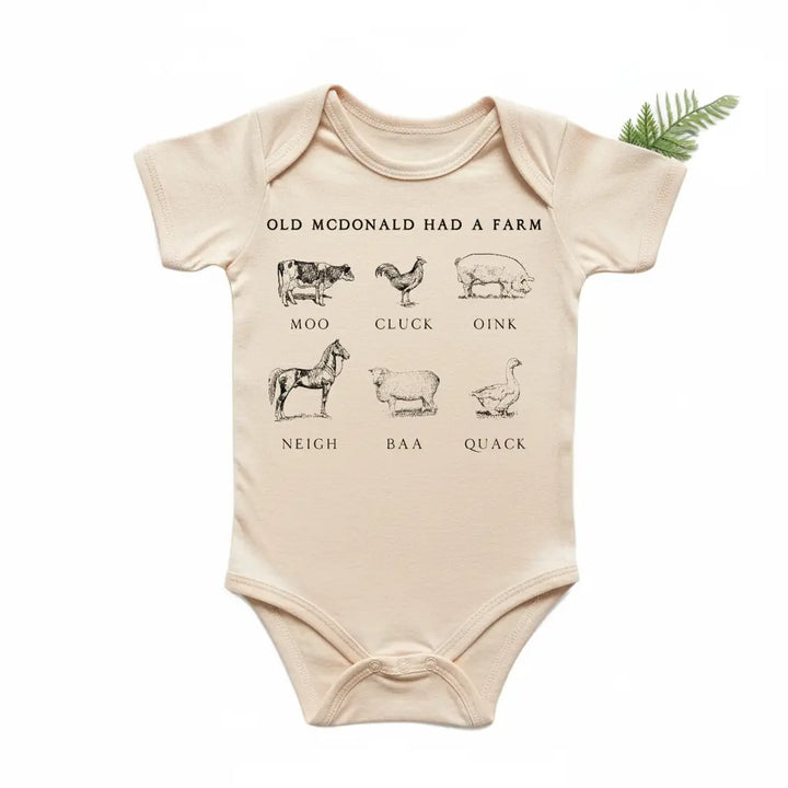 Farm Tractor Animal - Baby Boy Girl Clothes Infant Bodysuit Funny Cute Newborn  Funny Cute Onesie® | North Fork Forager LLC