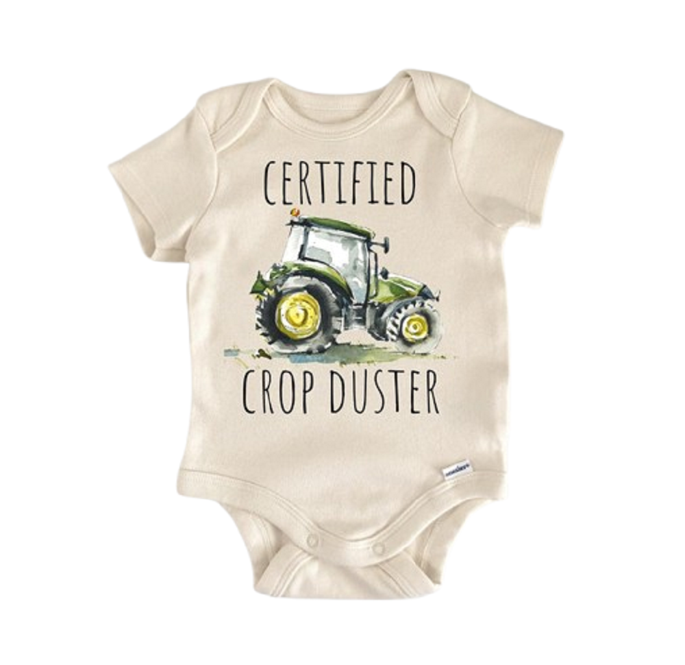 Farmhand Farmer Tractor - Baby Boy Girl Clothes Infant Bodysuit Funny Cute Newborn  Funny Cute Onesie® | North Fork Forager LLC