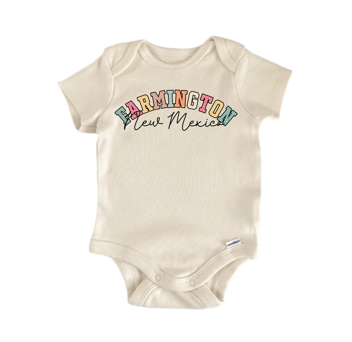 Farmington New Mexico - Baby Boy Girl Clothes  Bodysuit Funny Cute