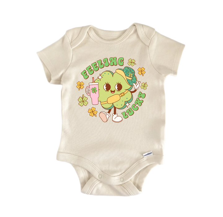 Feeling Lucky St. Patrick's Day -  Baby Boy Girl Clothes Bodysuit Funny Cute  Funny Cute Onesie® | North Fork Forager LLC
