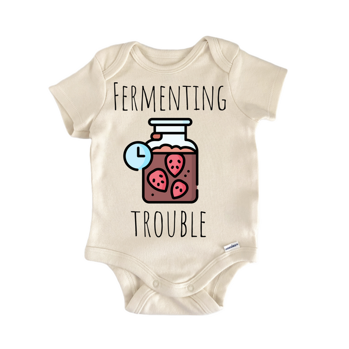 Ferment Kombucha Drink - Baby Bodysuit  Funny Cute Onesie® | North Fork Forager LLC