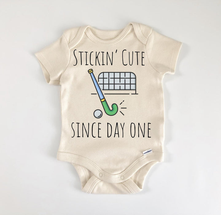 Field Hockey - Baby Boy Girl Clothes Infant Bodysuit Funny Cute  Funny Cute Onesie® | North Fork Forager LLC