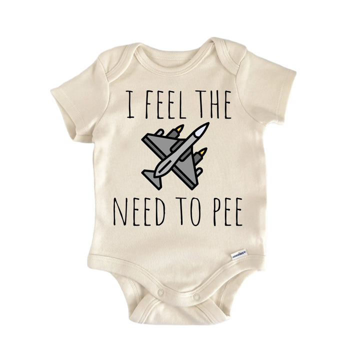 Fighter Jet F14 F18 Pilot Plane - Baby Bodysuit  Funny Cute Onesie® | North Fork Forager LLC
