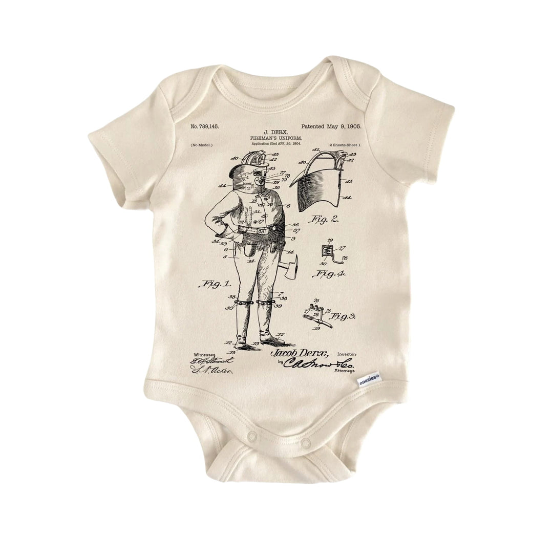 Firefighter Fireman - Baby Boy Girl Clothes Infant Bodysuit Funny Cute Newborn  Funny Cute Onesie® | North Fork Forager LLC