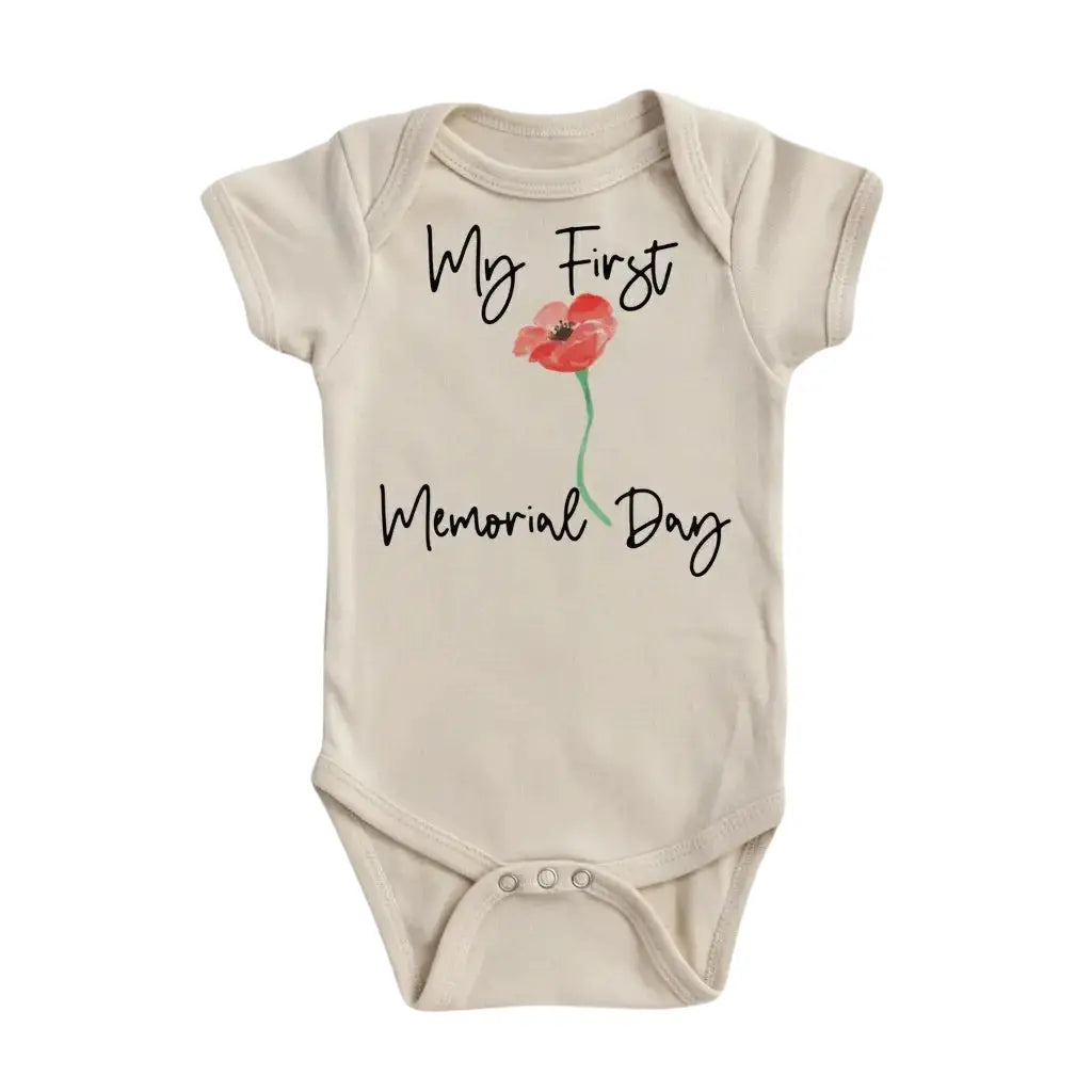 First Memorial Day - Baby Boy Girl Clothes Infant Bodysuit Funny Cute Newborn  Funny Cute Onesie® | North Fork Forager LLC