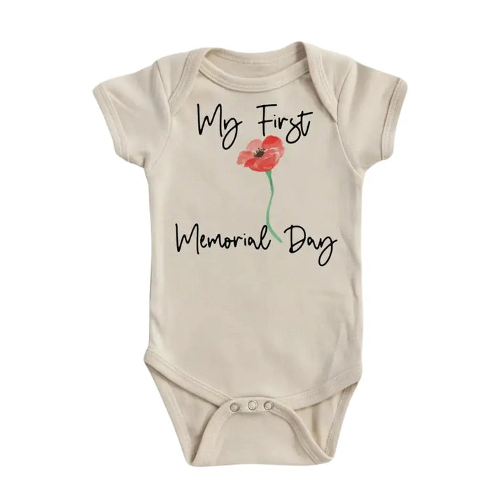 First Memorial Day - Baby Boy Girl Clothes Infant Bodysuit Funny Cute Newborn  Funny Cute Onesie® | North Fork Forager LLC