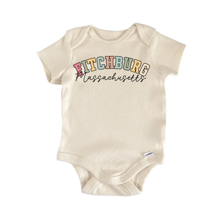 Fitchburg Massachusetts - Baby Boy Girl Clothes  Bodysuit Funny Cute