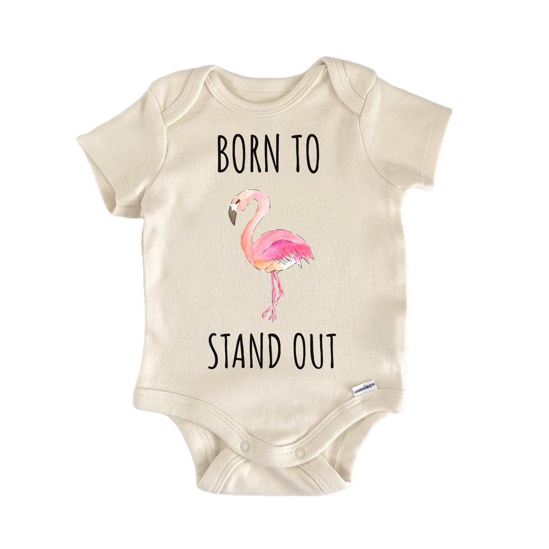 Flamingo Florida Bird Exotic Baby Gift Baby Bodysuit