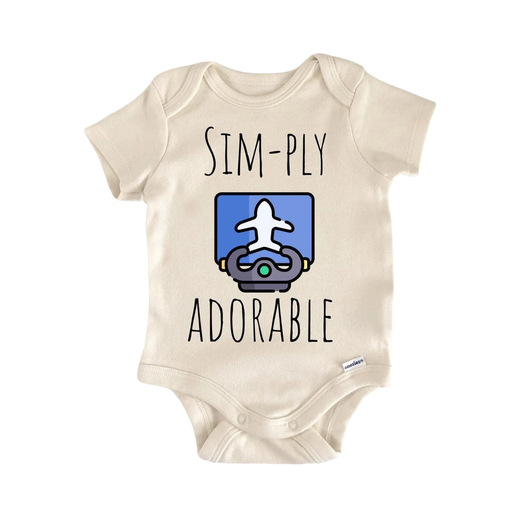 Flight Simulator Sim - Baby Boy Girl Clothes Infant Bodysuit Funny Cute  Funny Cute Onesie® | North Fork Forager LLC