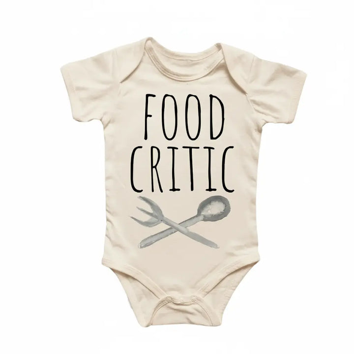 Food Critic Foodie - Baby Boy Girl Clothes Infant Bodysuit Funny Cute Newborn  Funny Cute Onesie® | North Fork Forager LLC