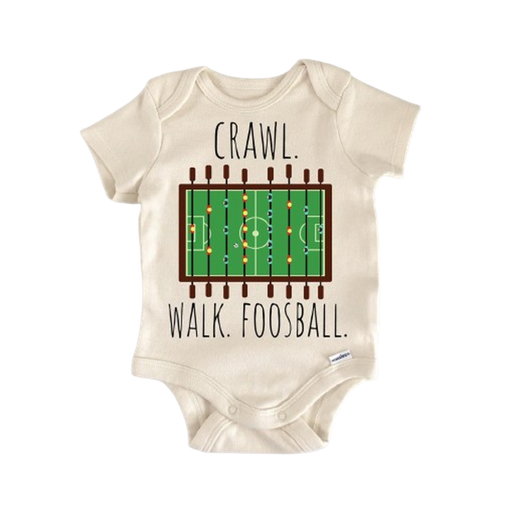 Foosball - Baby Boy Girl Clothes Infant Bodysuit Funny Cute Newborn  Funny Cute Onesie® | North Fork Forager LLC