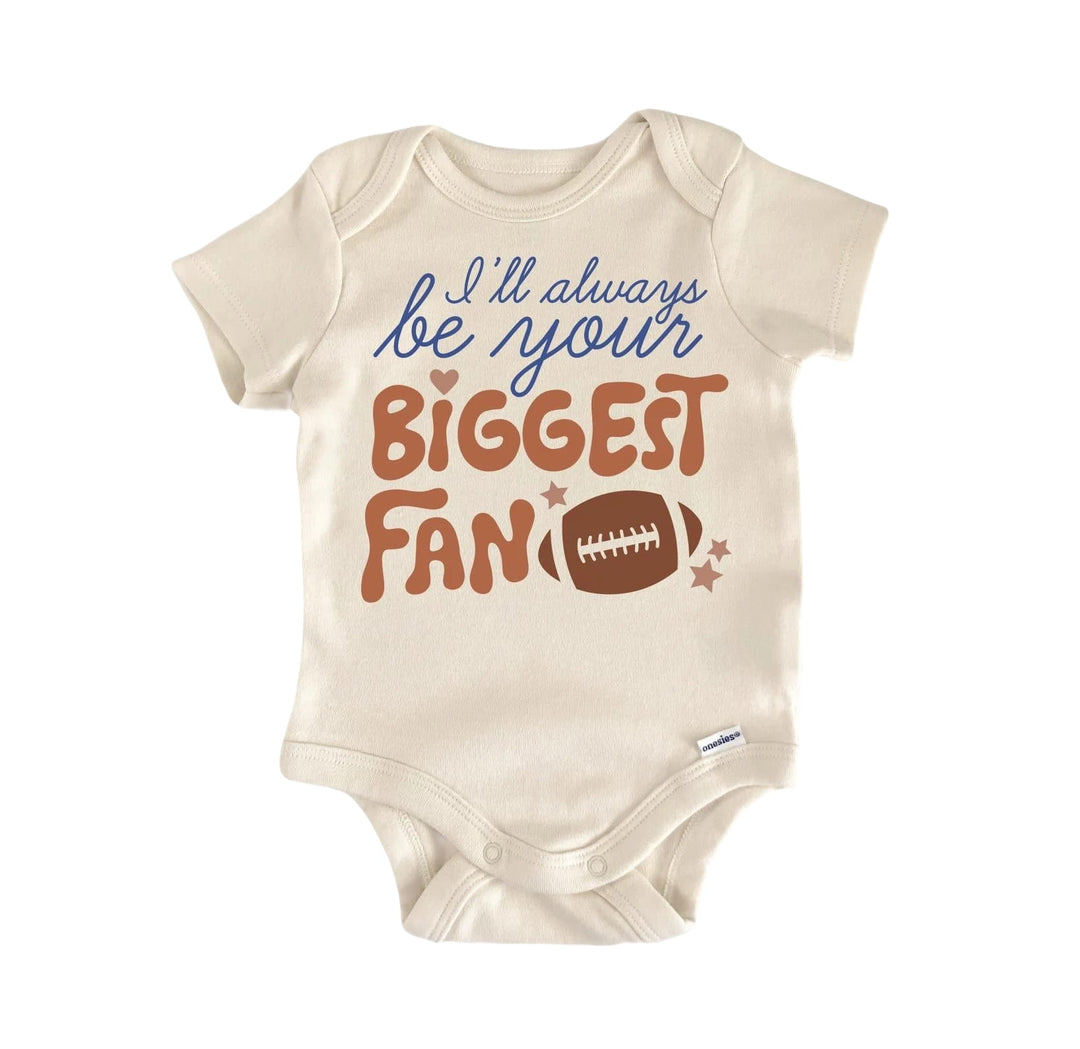 Football Biggest Fan - Baby Boy Girl Clothes Infant Onesie® Funny Cute GS1  Funny Cute Onesie® | North Fork Forager LLC