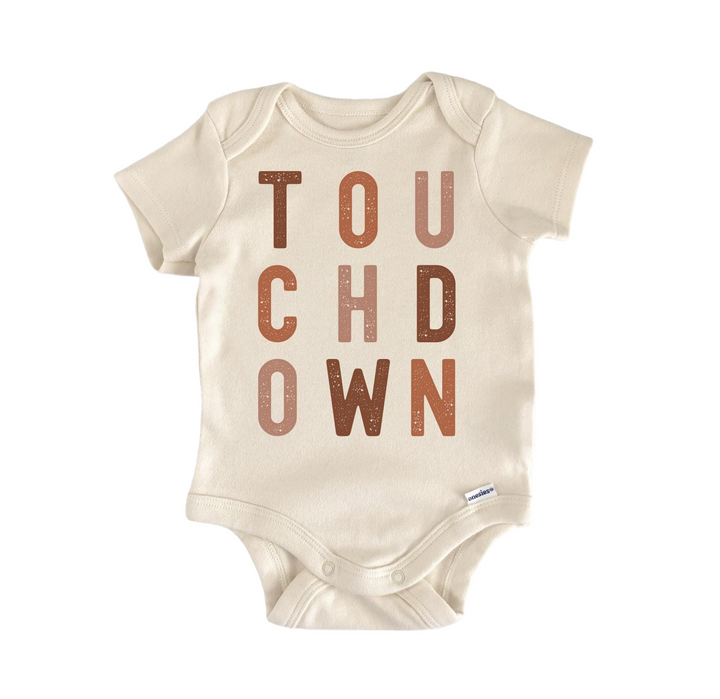 Football Touchdown - Baby Boy Girl Clothes Infant Onesie® Funny Cute GS1  Funny Cute Onesie® | North Fork Forager LLC