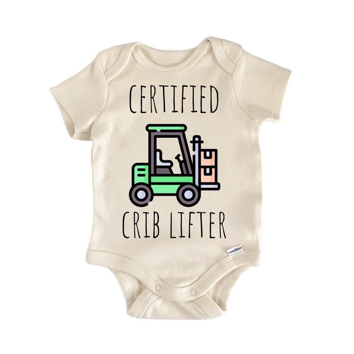 Forklift Warehouse Supply - Baby Bodysuit  Funny Cute Onesie® | North Fork Forager LLC