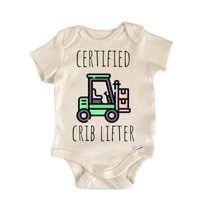 Forklift Warehouse Supply - Baby Bodysuit  Funny Cute Onesie® | North Fork Forager LLC