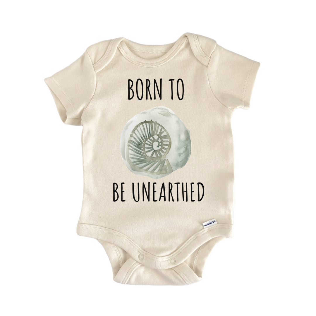 Fossil Hunter Dinosaur Prehistoric Baby Gift Baby Bodysuit