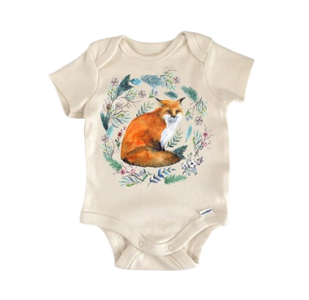 Fox Woodland Animal - Baby Boy Girl Clothes Infant Bodysuit Funny Cute Newborn  Funny Cute Onesie® | North Fork Forager LLC