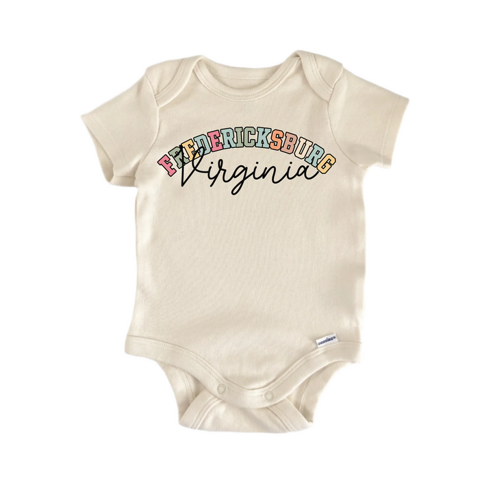 Fredericksburg Virginia - Baby Boy Girl Clothes  Bodysuit Funny Cute