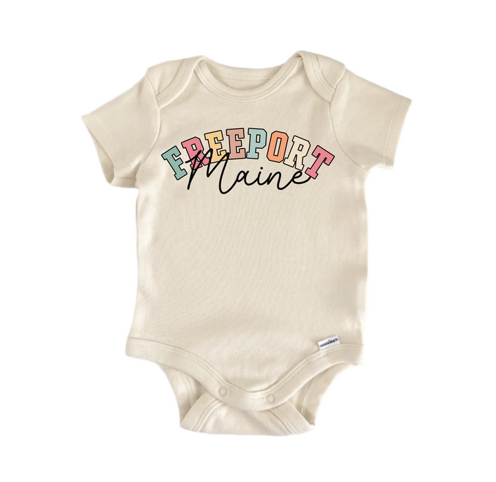 Freeport Maine - Baby Boy Girl Clothes  Bodysuit Funny Cute