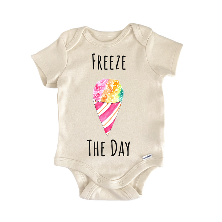 Freeze The Day Snocone Dessert Summer Infant Gift Baby Onesie®