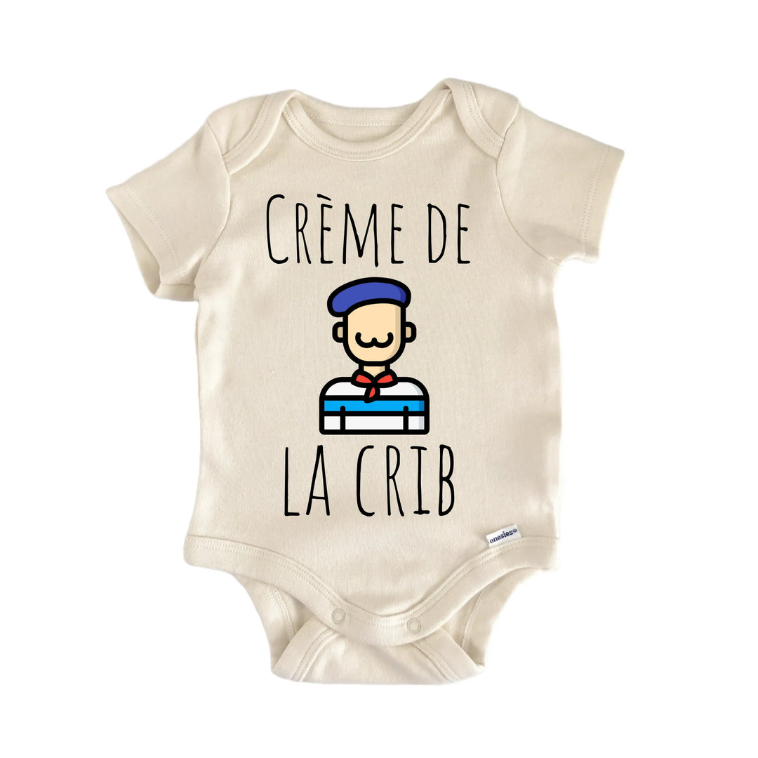 French France Creme - Baby Bodysuit  Funny Cute Onesie® | North Fork Forager LLC