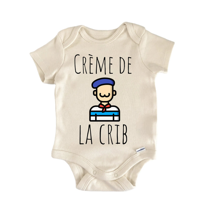 French France Creme - Baby Bodysuit  Funny Cute Onesie® | North Fork Forager LLC