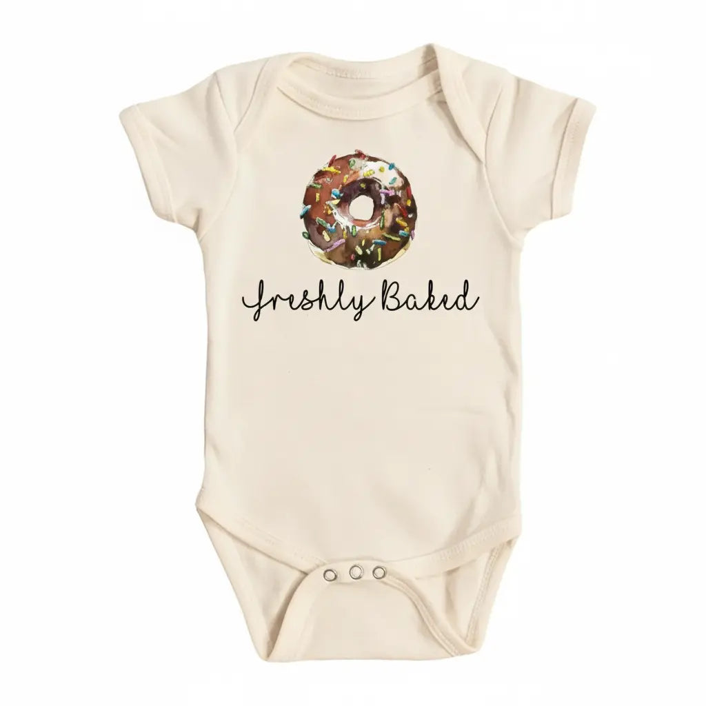 Freshly Baked Brown - Baby Boy Girl Clothes Infant Bodysuit Funny Cute Newborn  Funny Cute Onesie® | North Fork Forager LLC